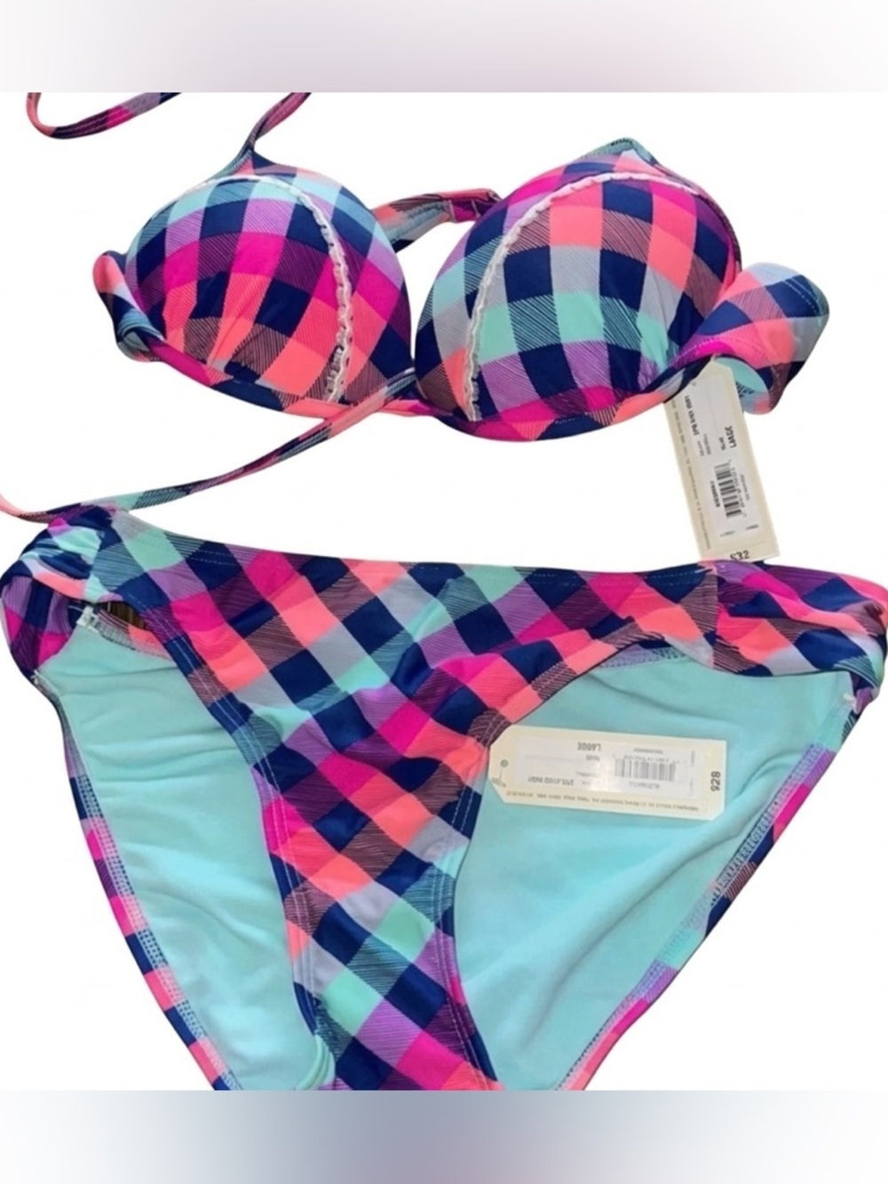 NWT Arizona Multi color padded bikini
